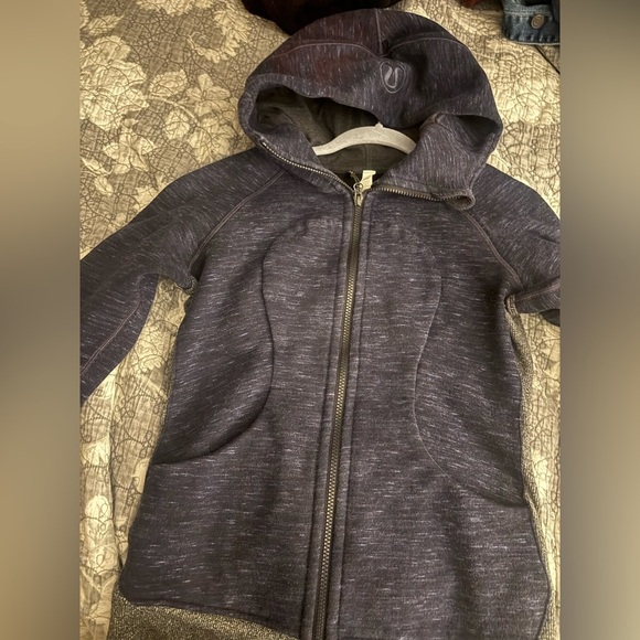 Lululemon Athletic Blue/Charcoal Thumb Hole Jacket - Picture 8 of 9